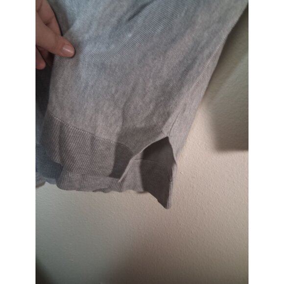 Joan Vass New York Knit Sweater Cowl Neck Business Casual Gray Womens Size Large - Picture 5 of 8